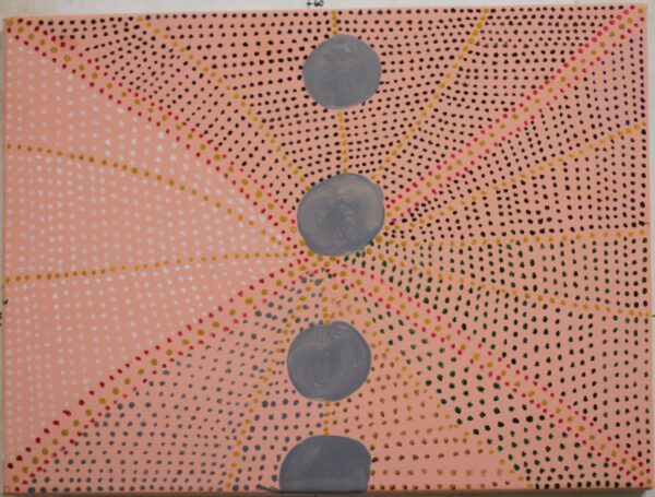 <br>WAC268/15 - EVELYN MALGIL</br><br>- 60 x 45 cm / Natural ochre and pigments on canvas</br> - Image 2