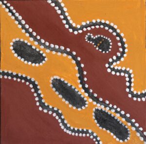 <br>WAC239/18 - MABEL JULI Wirroongoon</br><br>- 50 cm x 50 cm</br>